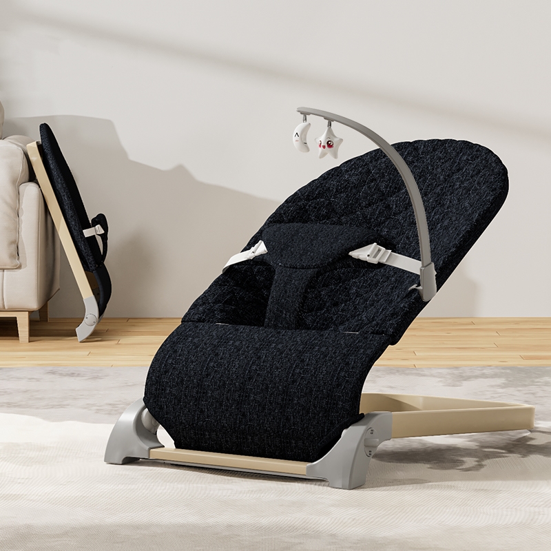 Leżaczek Bujaczek 2w1 FUNIDOO CAMINO kolor czarny - obrazek 2