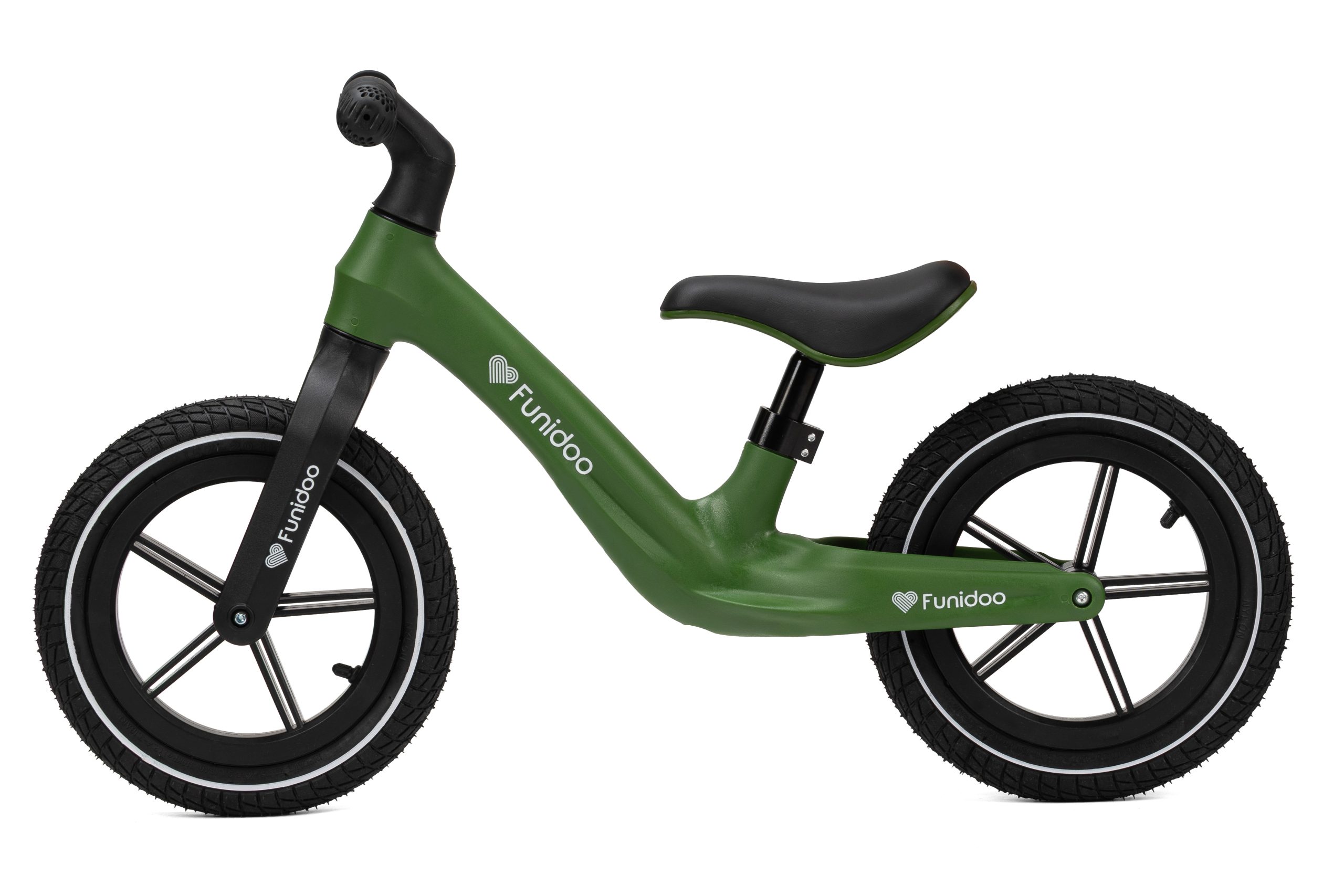 Rowerek biegowy FUNIDOO BRAVE kolor zieleń wojskowa - obrazek 3