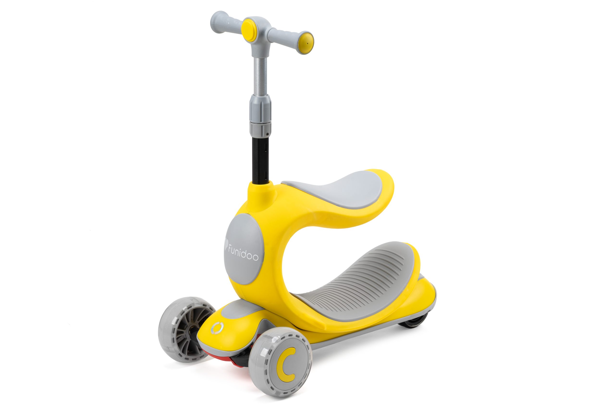 Hulajnoga z siedziskiem 3w1 FUNIDOO HOT SHOT kolor żółty