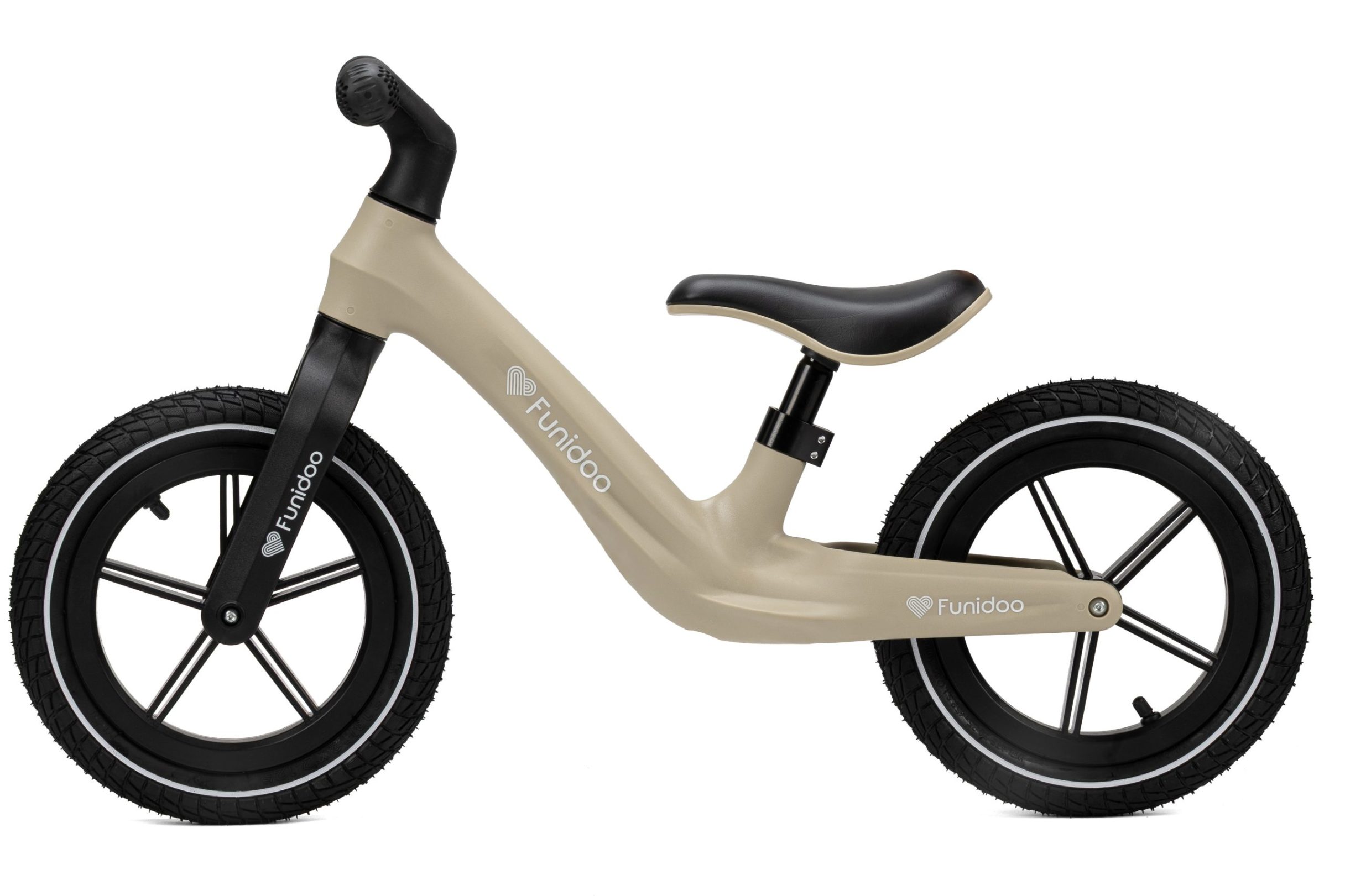 Rowerek biegowy FUNIDOO BRAVE kolor beżowy - obrazek 3