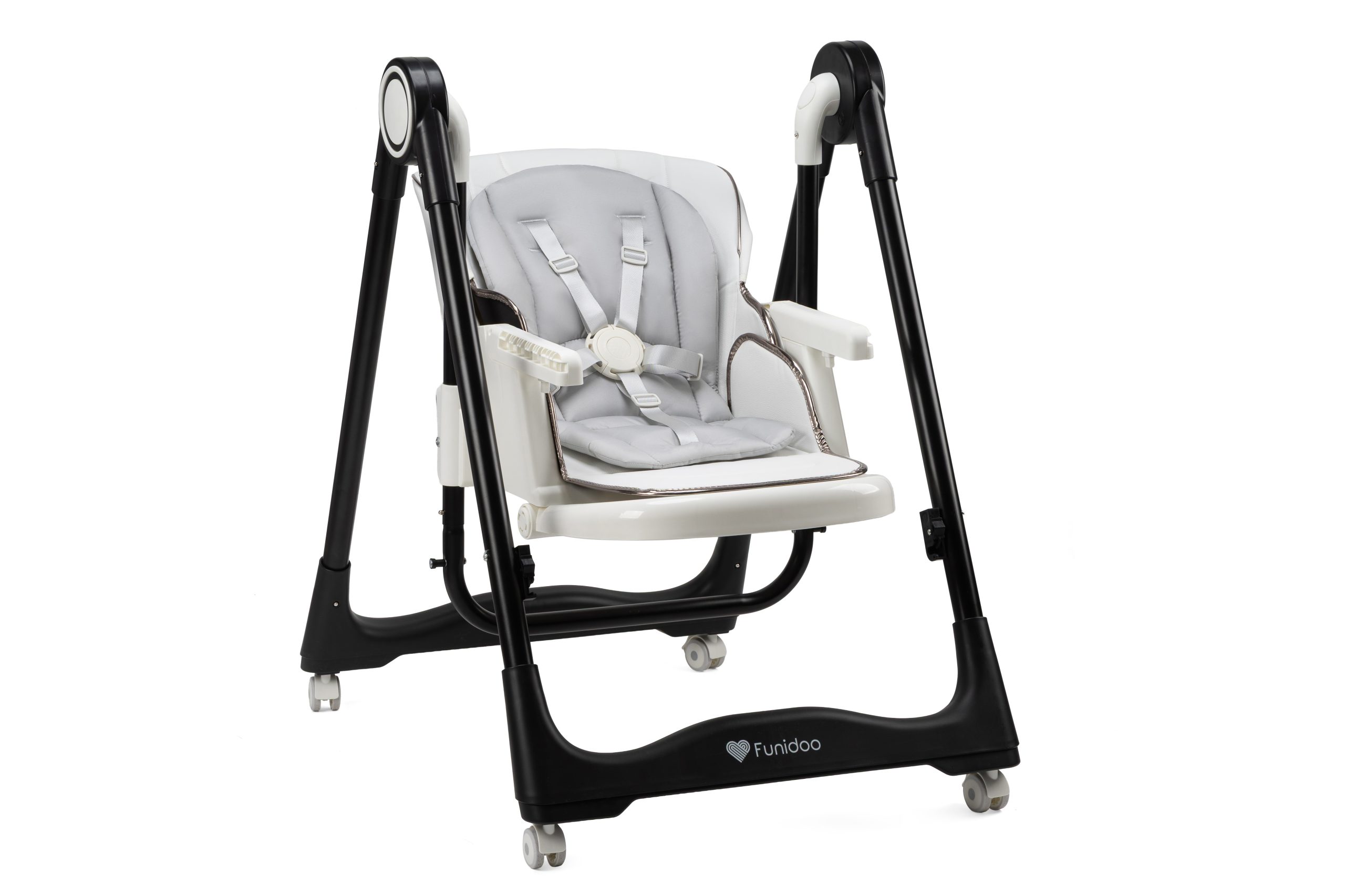 Krzesełko do karmienia i zabawy FUNIDOO SERENE 9w1 kolor biały - obrazek 2