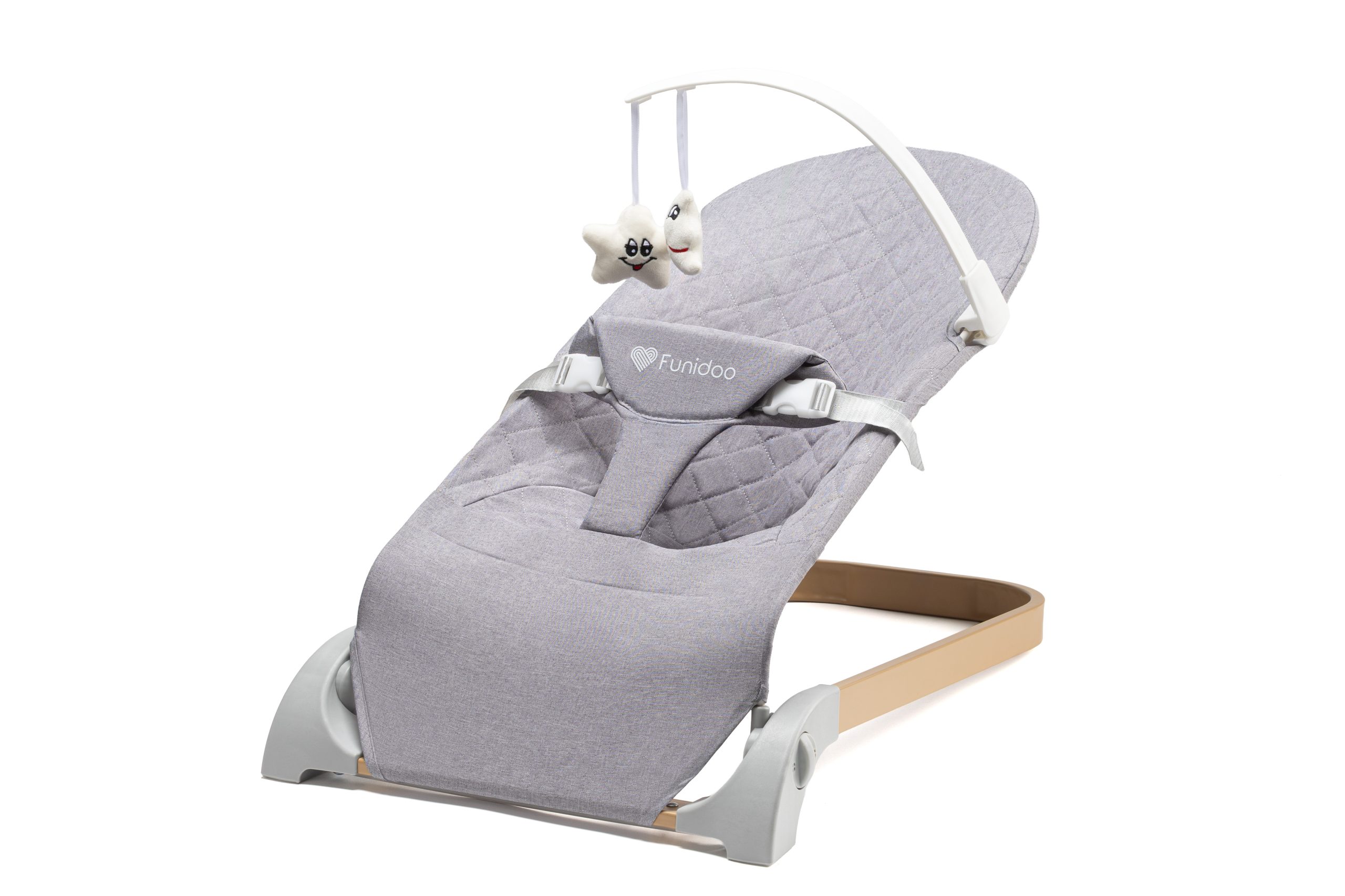 Leżaczek Bujaczek 2w1 FUNIDOO CAMINO kolor szary