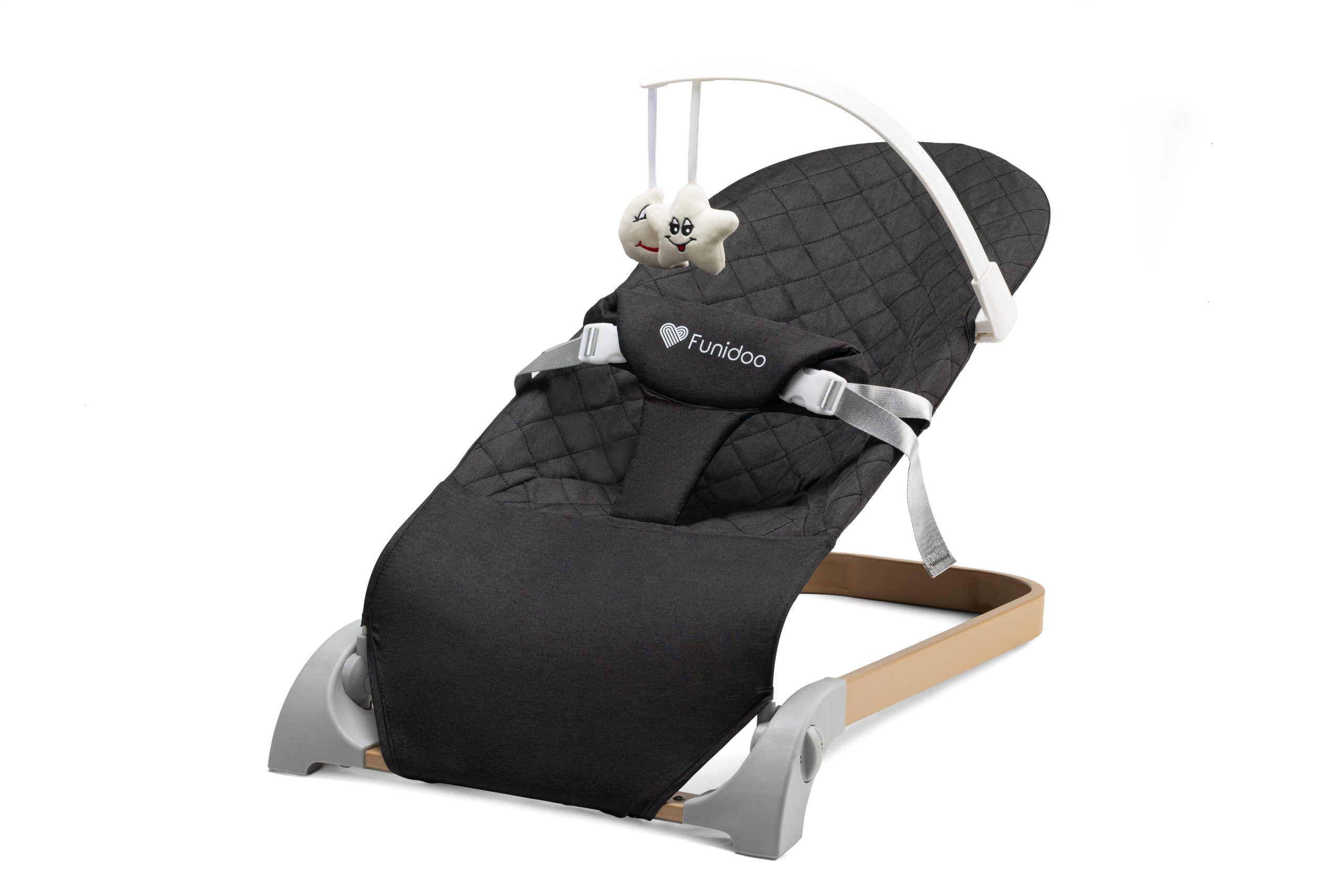 Leżaczek Bujaczek 2w1 FUNIDOO CAMINO kolor czarny
