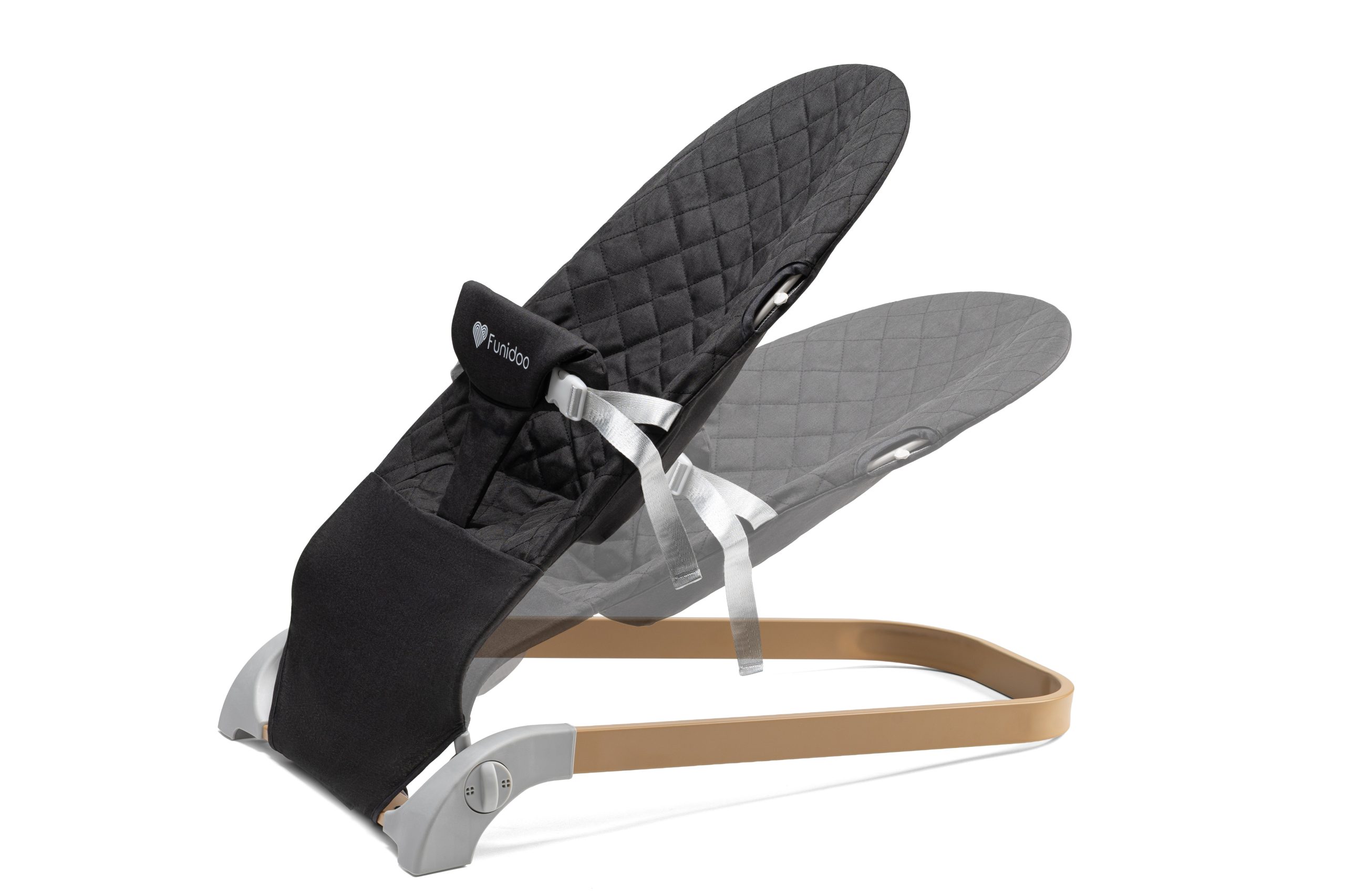 Leżaczek Bujaczek 2w1 FUNIDOO CAMINO kolor czarny - obrazek 3