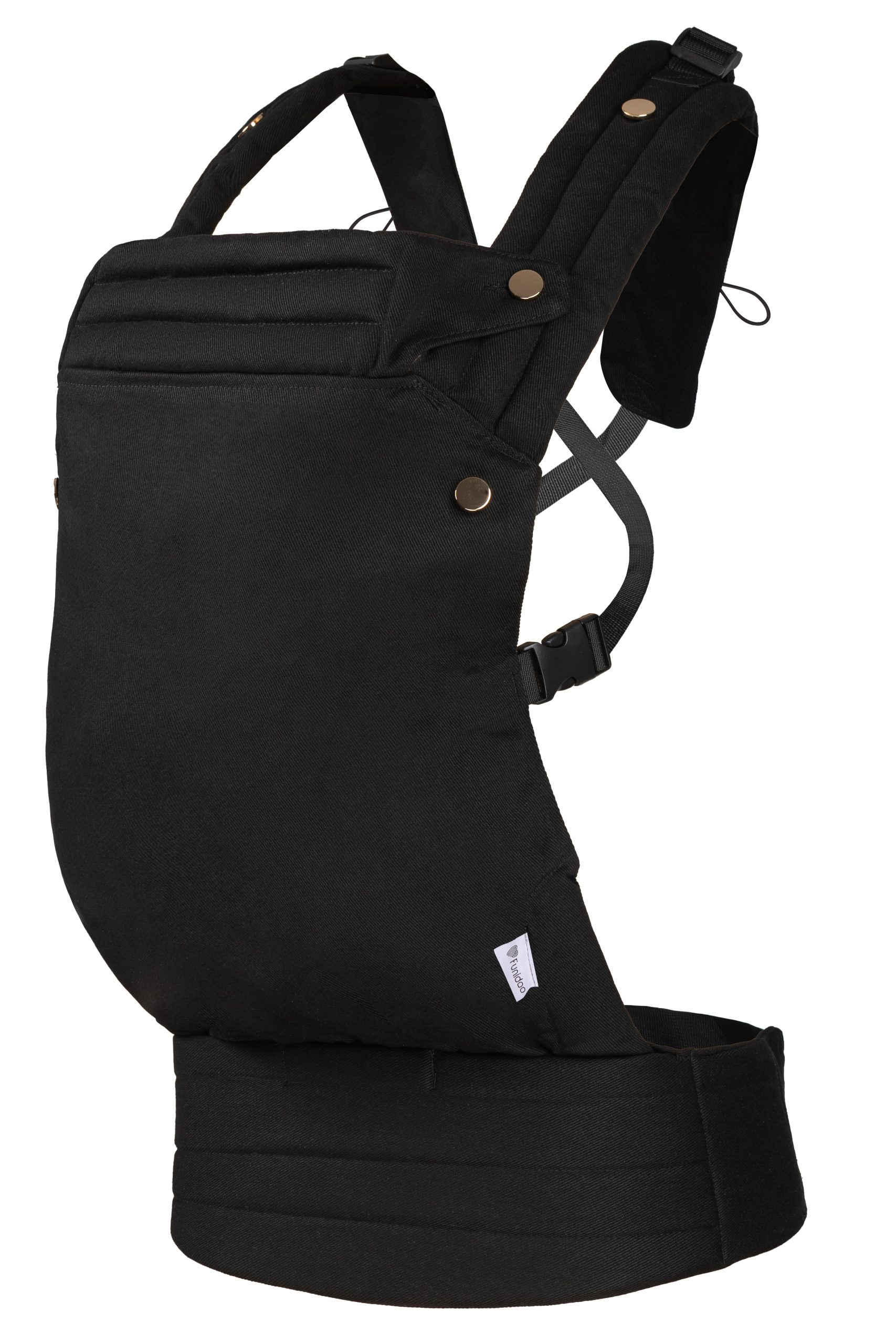 Nosidło dla dziecka FUNIDOO TOGETHER 100% bawełny kolor czarny - obrazek 2