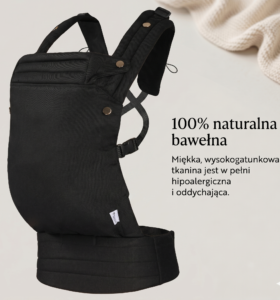 Nosidło ergonomiczne dla dziecka kolor czarny