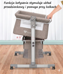 łóżeczko_dostawne_z_funkcją_bujania_odpinany_bok_na_kółkach_beżowe