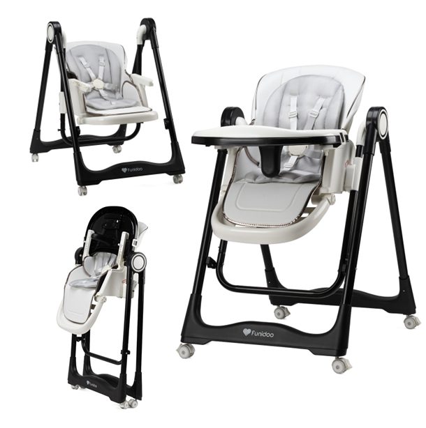 Krzesełko do karmienia i zabawy FUNIDOO SERENE 9w1 kolor biały